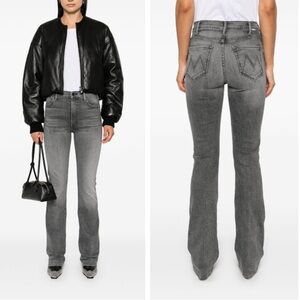 MOTHER Gray Boot Cut Jeans in Magic 8 Ball